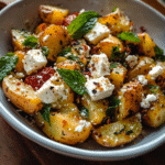 Mediterranean Baked Potatoes with Feta & Mint