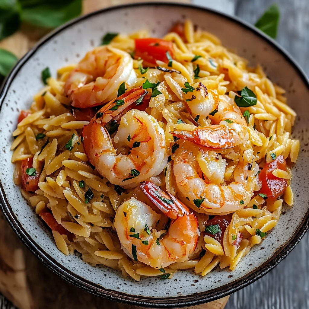 One-Pot Shrimp Orzo: A Quick Mediterranean Delight