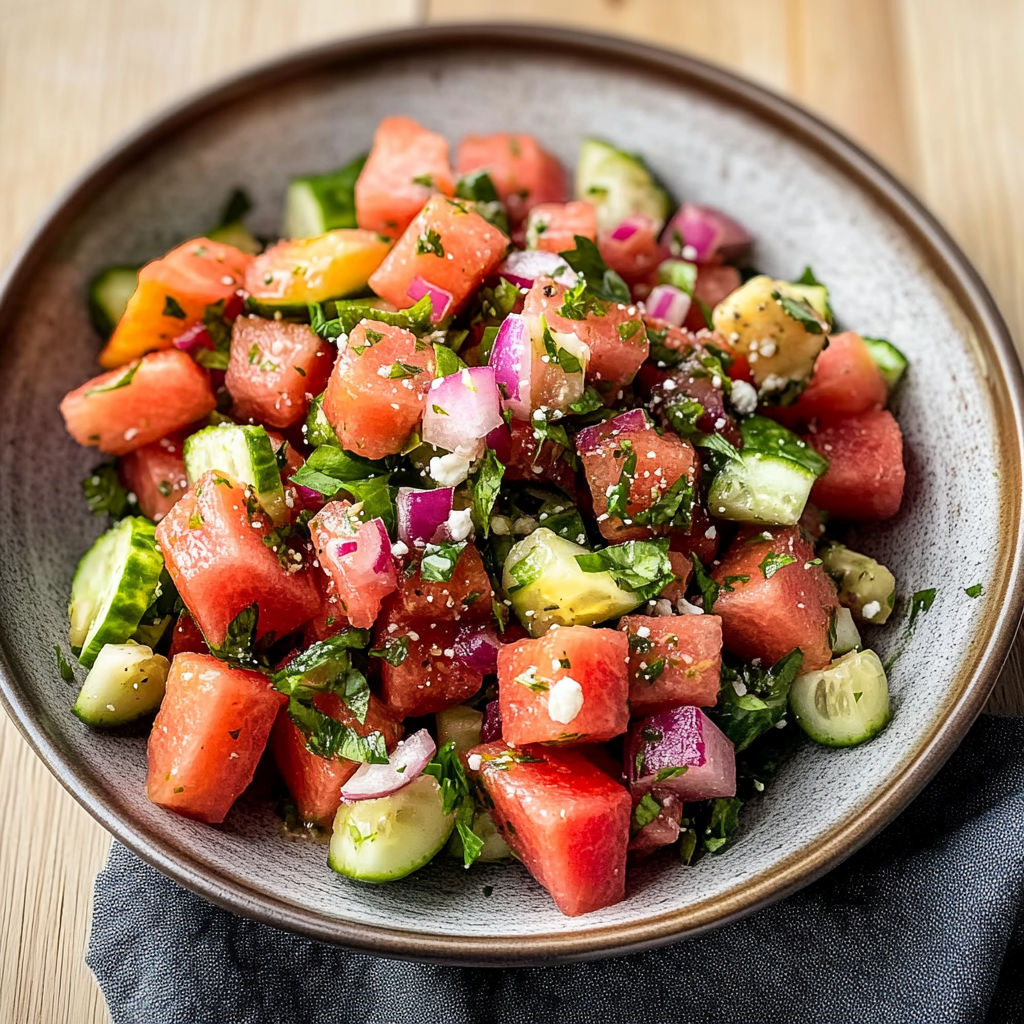 Delicious Watermelon Salad