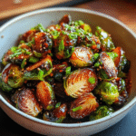 Honey Sriracha Brussels Sprouts – Bold Sweet Spice on the Side