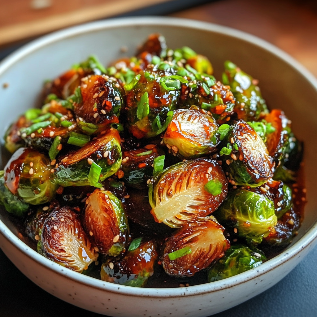 Honey Sriracha Brussels Sprouts – Bold Sweet Spice on the Side