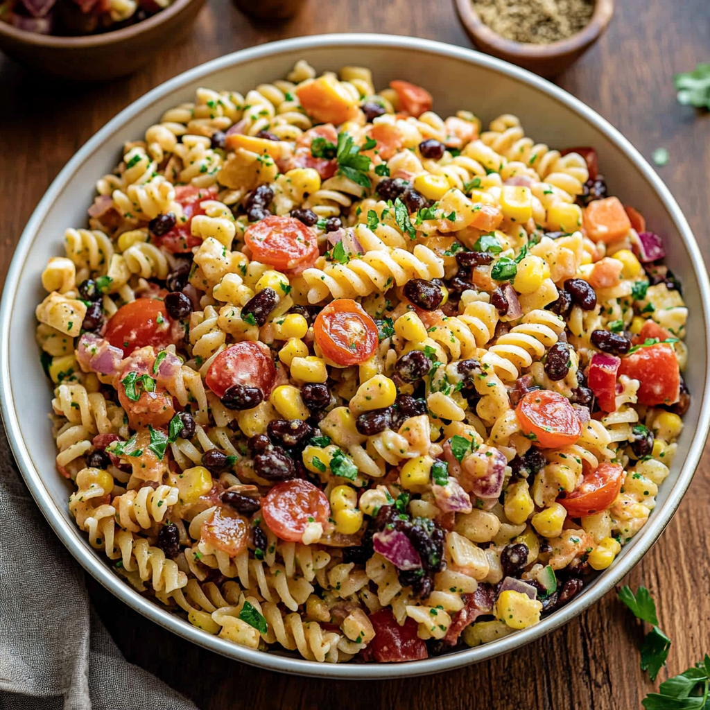 Cowboy Caviar Pasta Salad