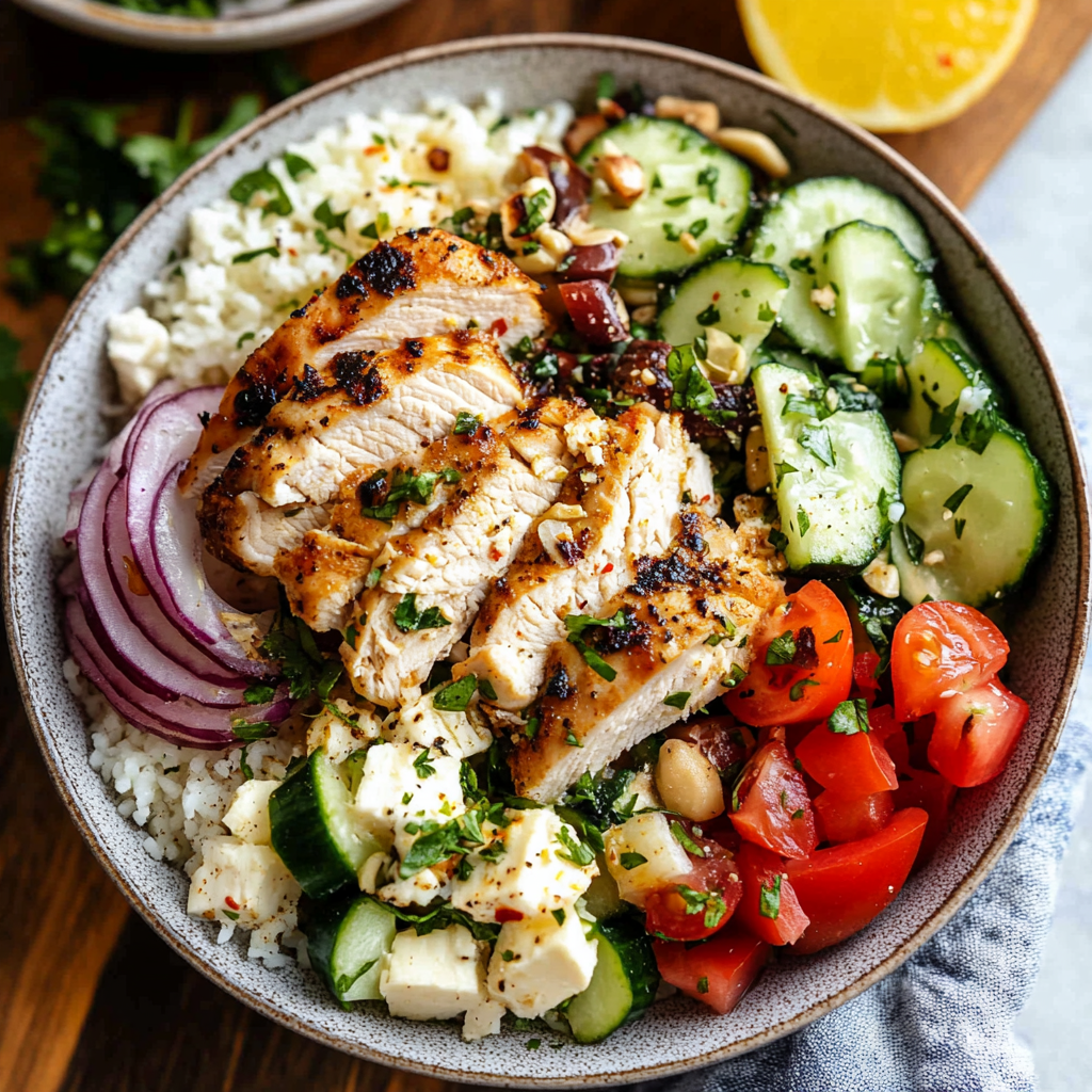 Greek Chicken Bowls