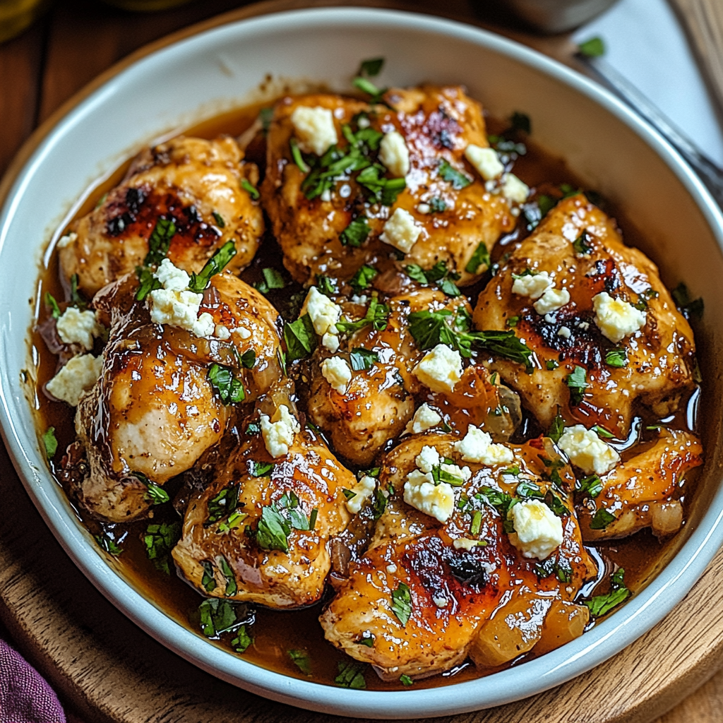 Delicious Hot Honey Feta Chicken