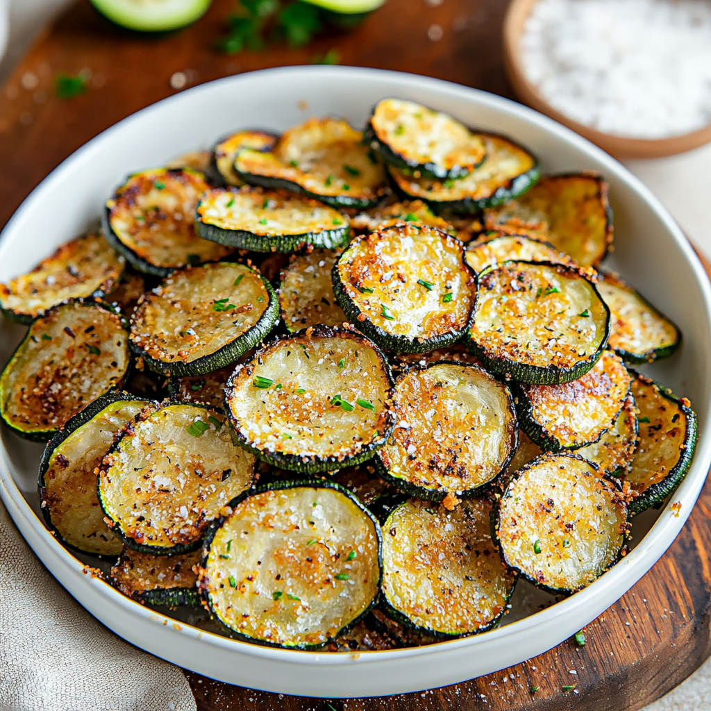 Crispy Baked Zucchini Chips