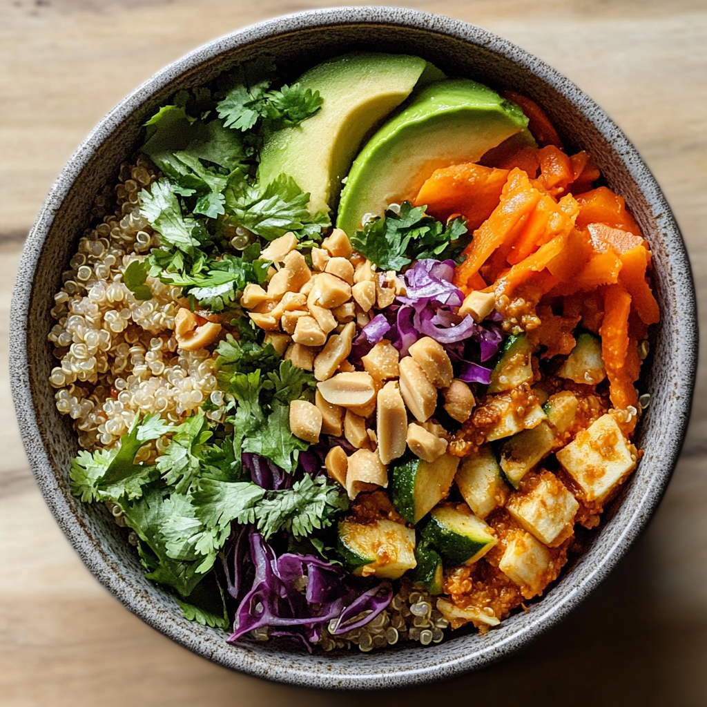 Thai Peanut Quinoa Bowl: A Flavor-Packed Superfood Powerhouse