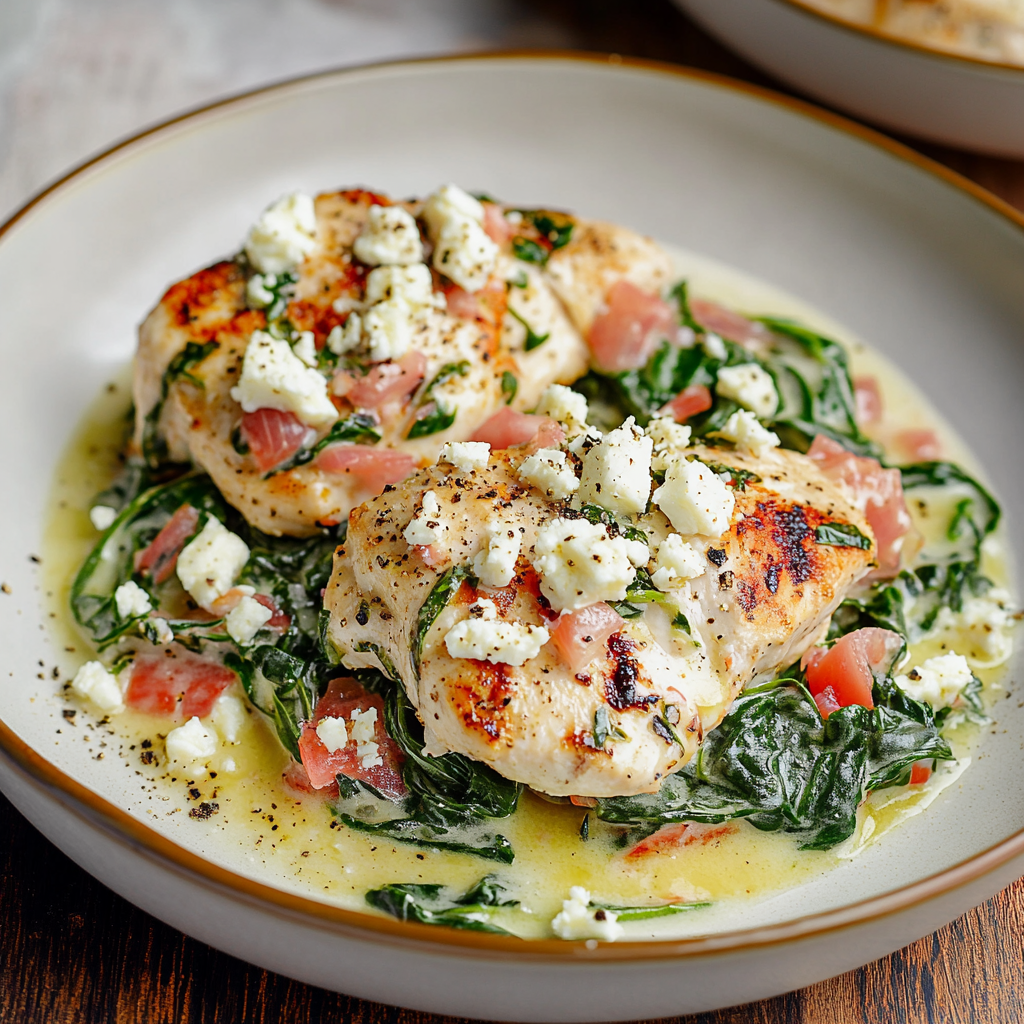 Easy Spinach Feta Chicken for Weeknight Dinners