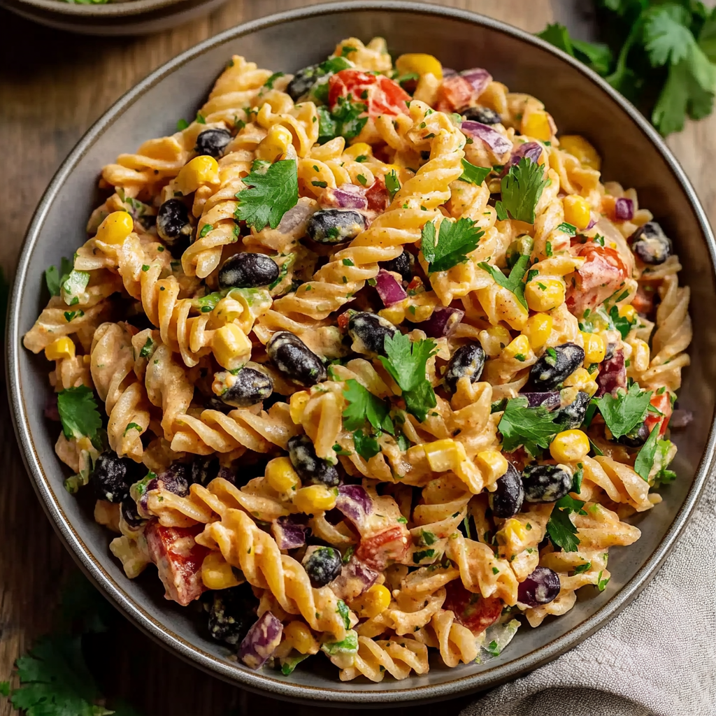 Easy High Protein Southwest Pasta Salad