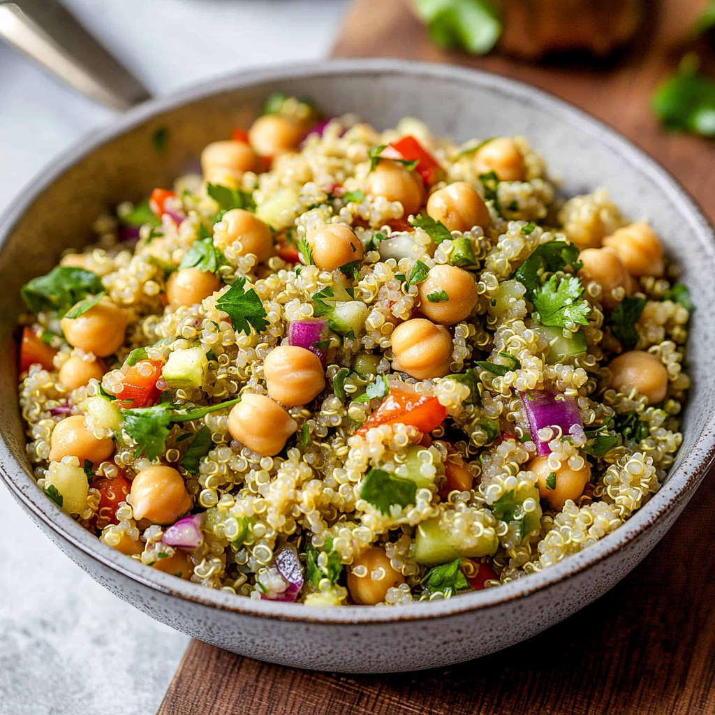 Quinoa Chickpea Salad