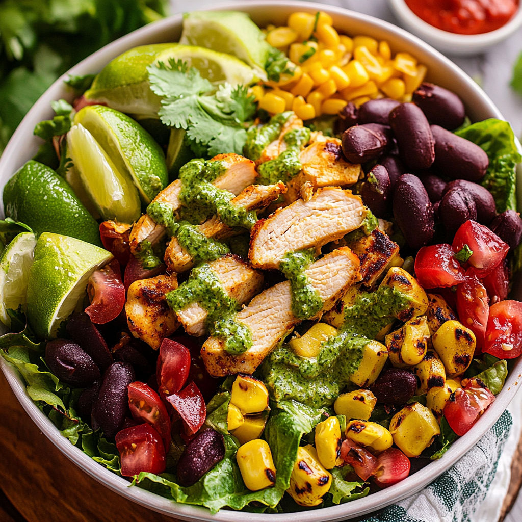 Chicken Taco Salad with Cilantro-Lime Vinaigrette: A Flavor-Packed Fresh Dish