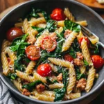 Hearty Spinach Tomato Pasta