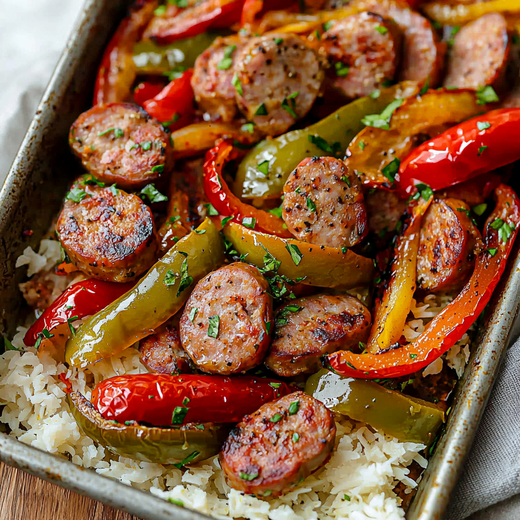 Sheet Pan Sausage and Peppers – A Flavor-Packed One-Pan Weeknight Wonder