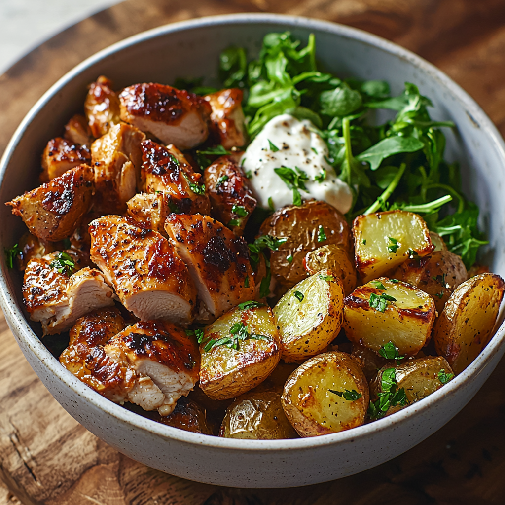 Skinny Chicken and Roasted Potato Bowl: Your New Go-To Weeknight Meal