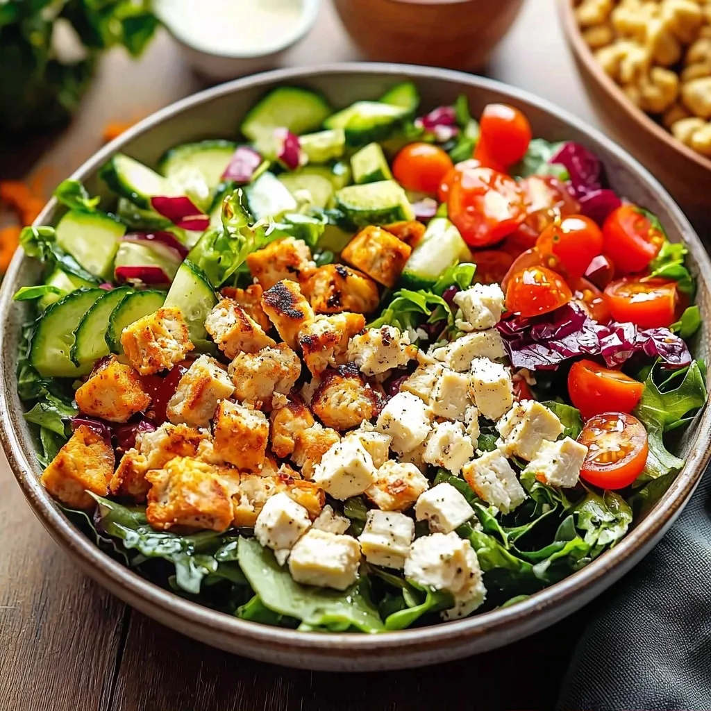 Mediterranean Protein Power Salad: A Wholesome Bowl of Flavor and Nourishment