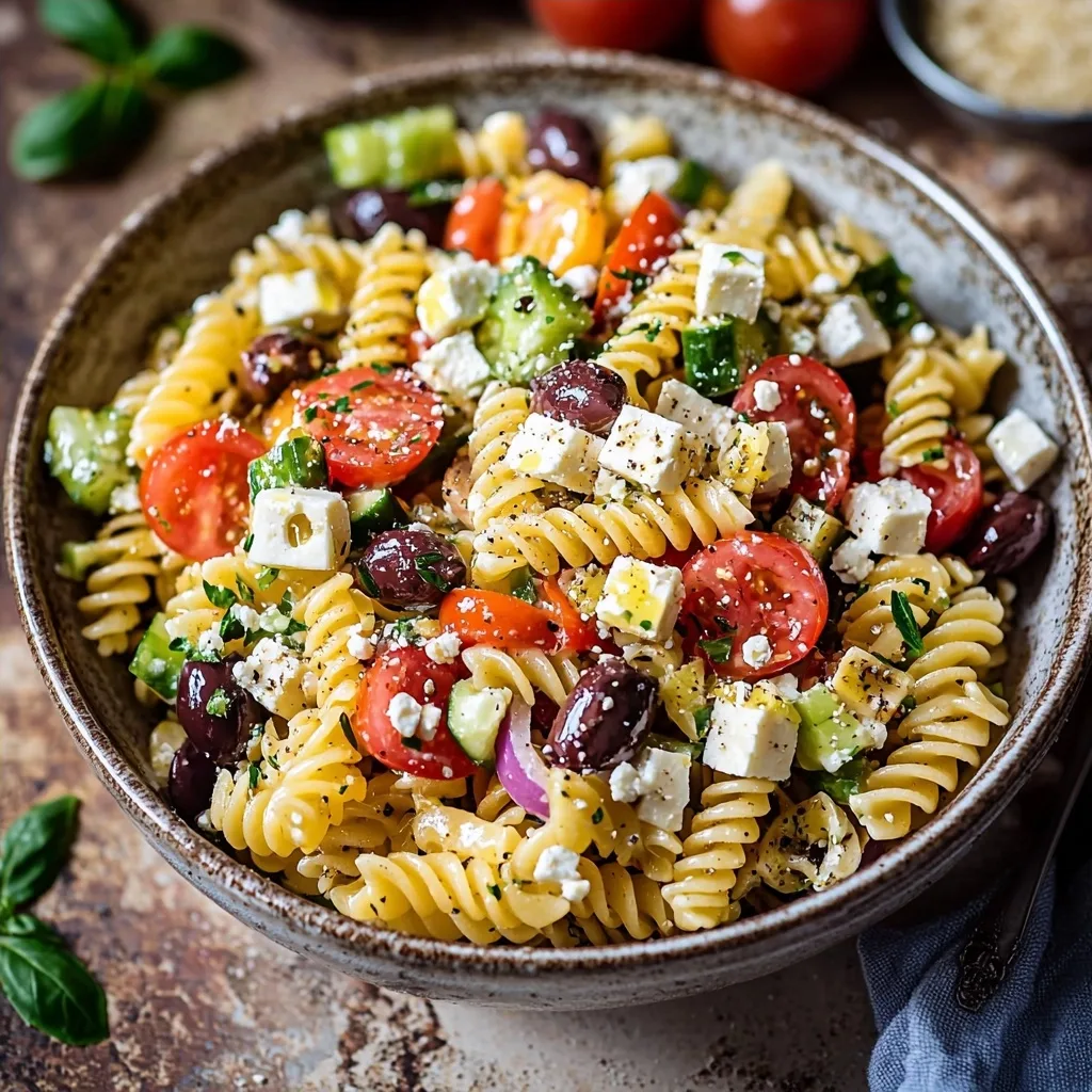 Easy Greek Pasta Salad