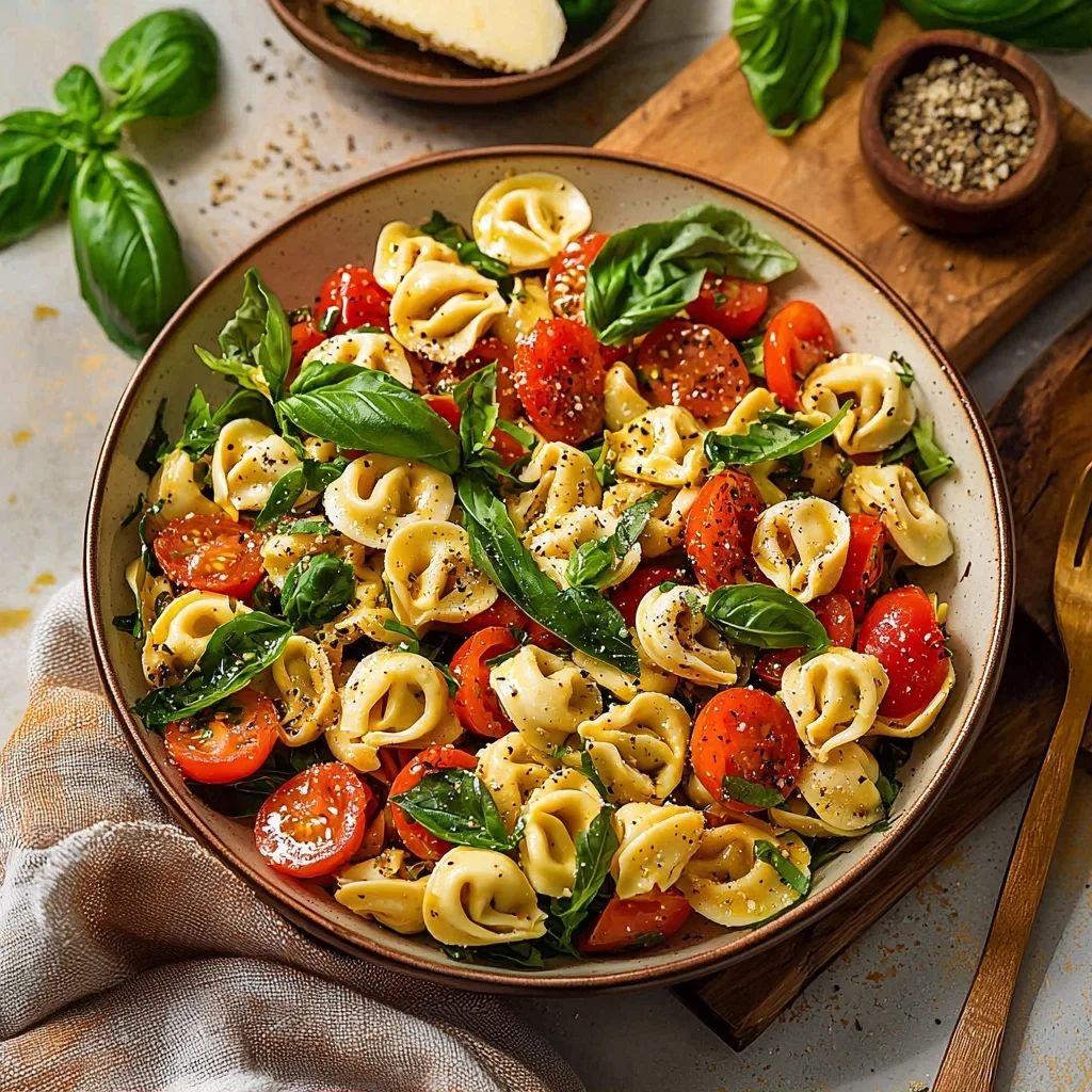 The Best Tortellini Caprese Salad