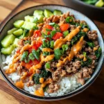 Bang Bang Ground Turkey Rice Bowls