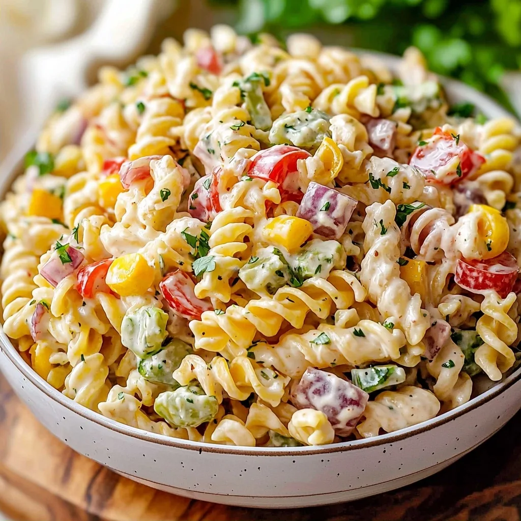 The Ultimate Creamy Pasta Salad