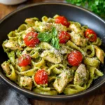 The Best Chicken Pesto Pasta
