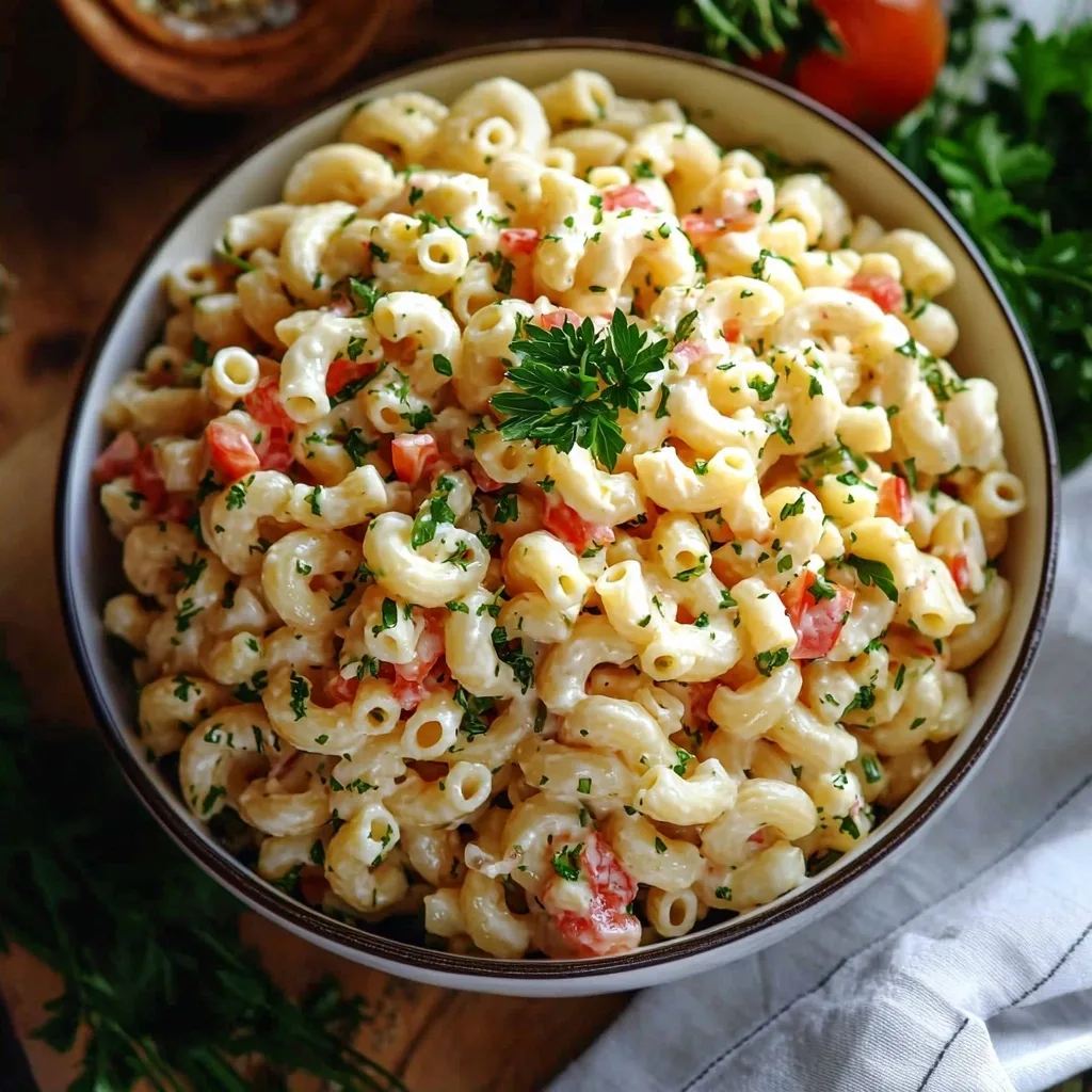 The Ultimate Deli Style Macaroni Salad