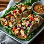 Thai Peanut Chicken Wraps: A Flavor Explosion in Every Bite