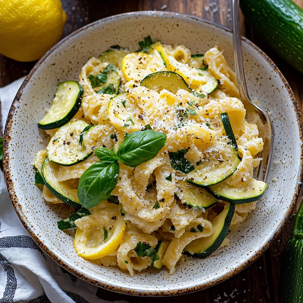 Lemon Ricotta Zucchini Pasta