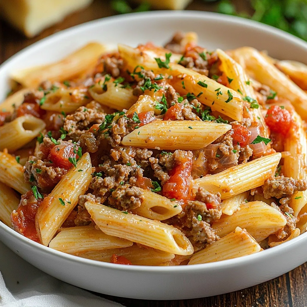 Creamy Rotel Pasta with Ground Beef: A Speedy Weeknight Winner