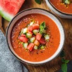 Watermelon Gazpacho Recipe (Chilled Summer Soup)