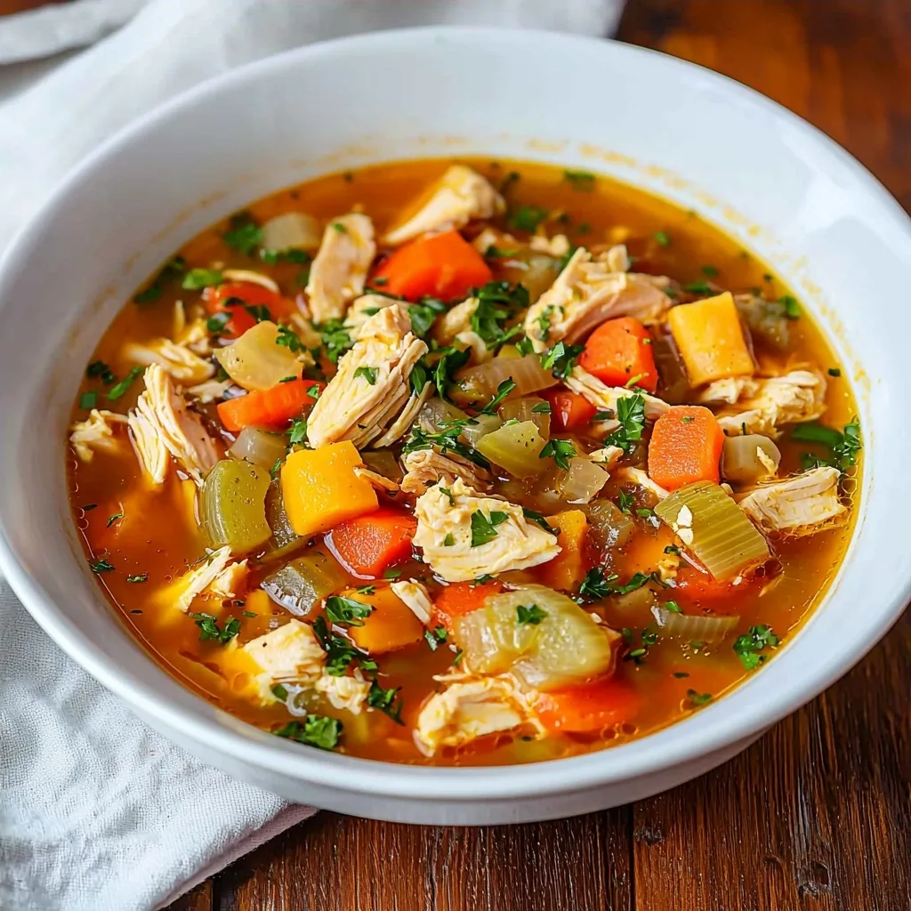 Hearty Chicken Vegetable Soup Recipe