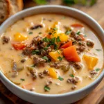 Crockpot Cheeseburger Soup