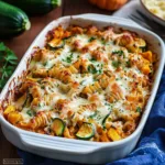 Roasted Butternut Squash Zucchini Pasta Bake