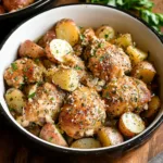 Slow Cooker Garlic Parmesan Chicken and Potatoes