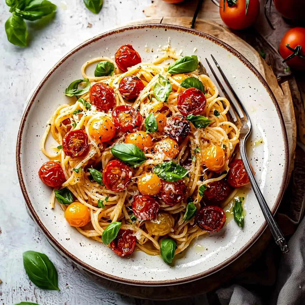Roasted Cherry Tomato Pasta