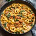 Creamy Spinach Tomato Tortellini