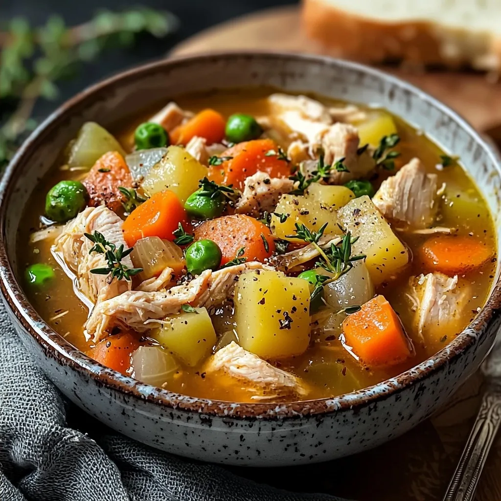 Hearty Chicken and Vegetable Stew Soup