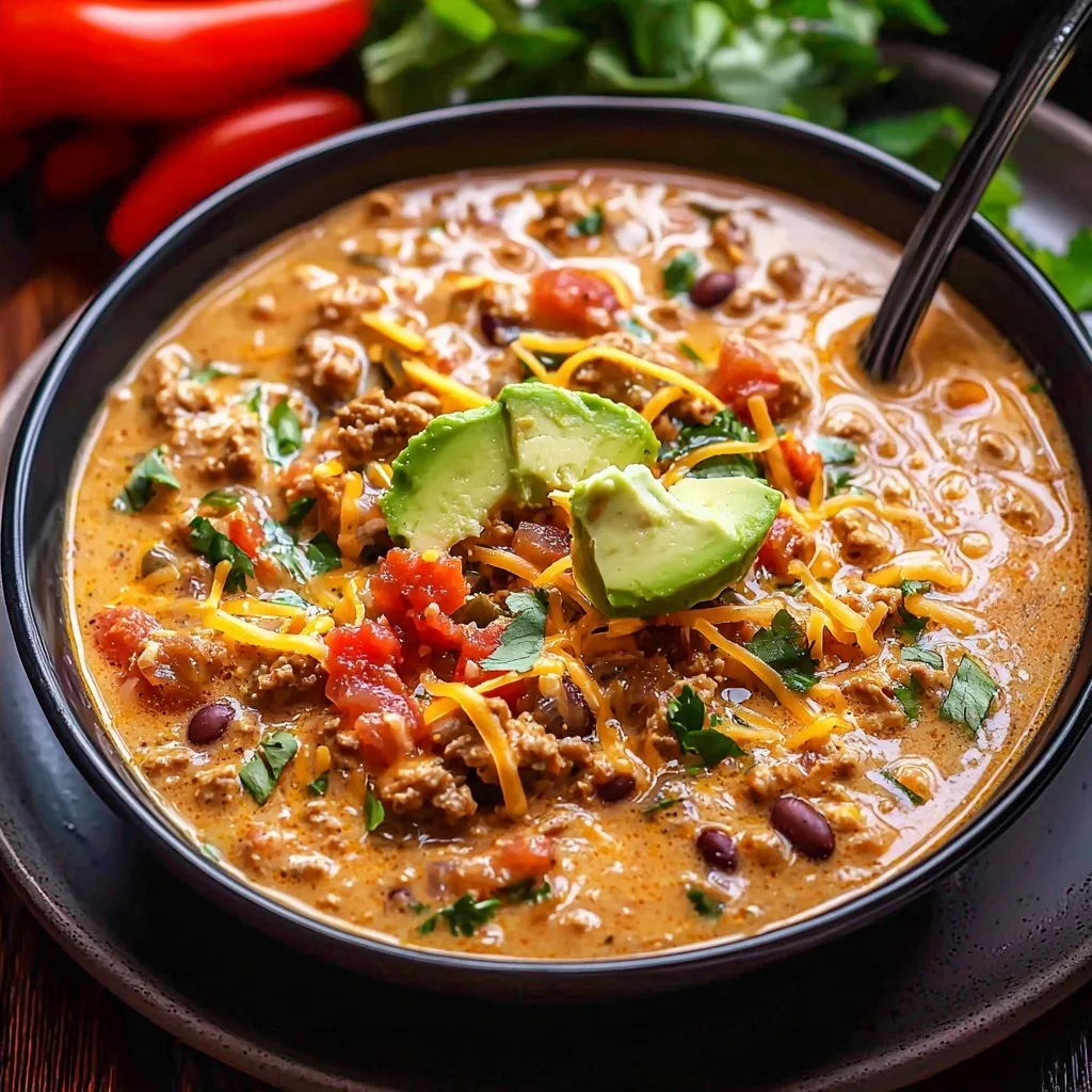 Quick &amp; Creamy Taco Soup Recipe
