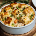 Easy Homemade Chicken Pot Pie Casserole with Biscuits