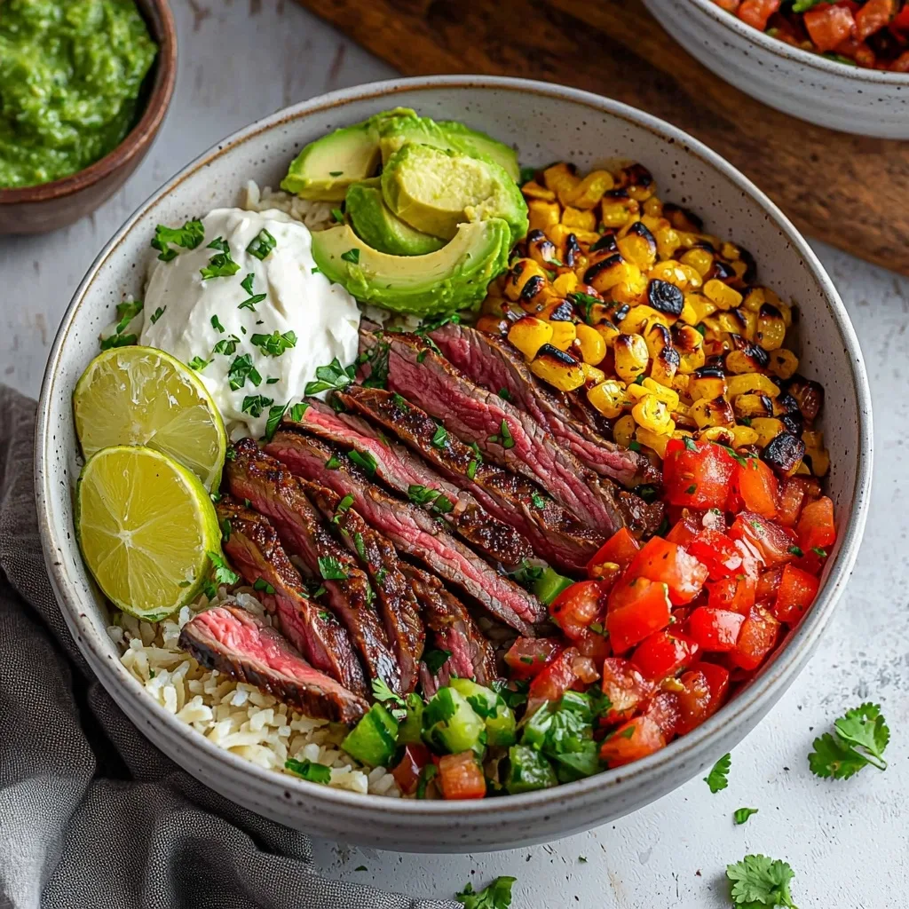 High Protein Steak Fajita Bowl