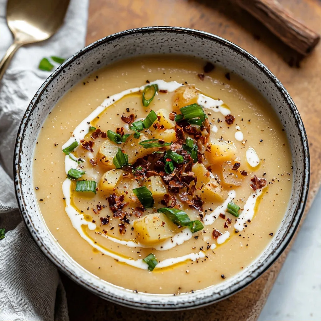 Vegan Loaded Potato Soup: Creamy, Dreamy &amp; Delicious