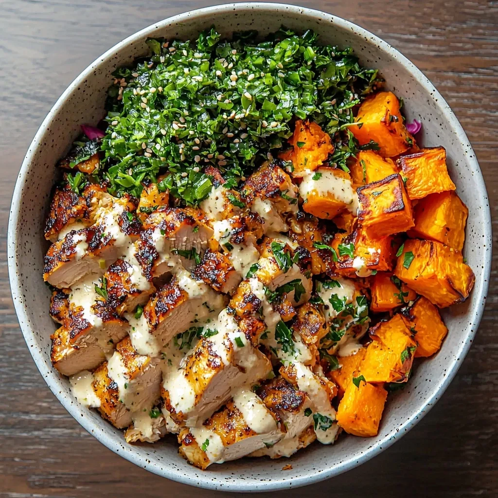 Healthy Chicken Sweet Potato Bowl