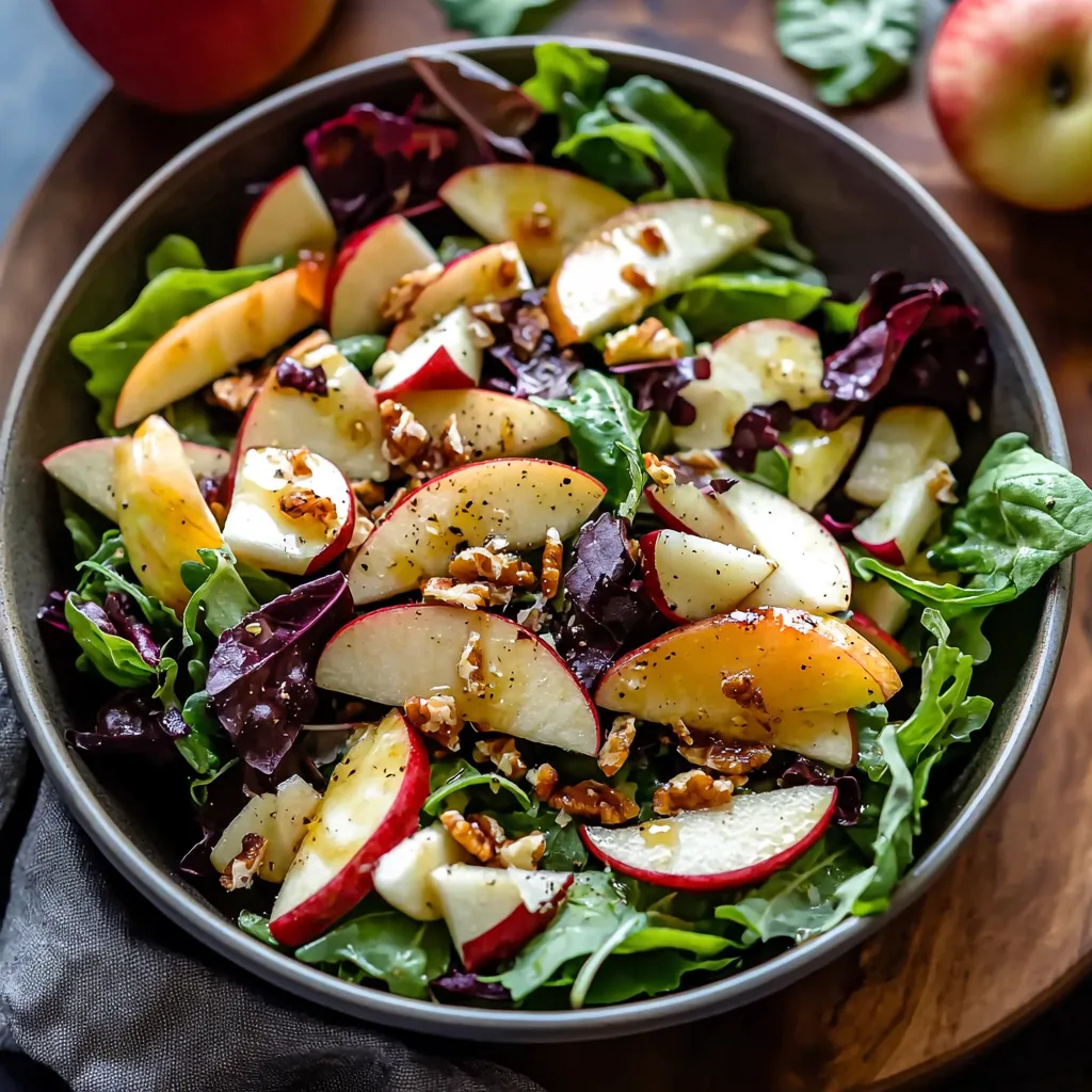 Autumn Apple Salad with a Maple Vinaigrette