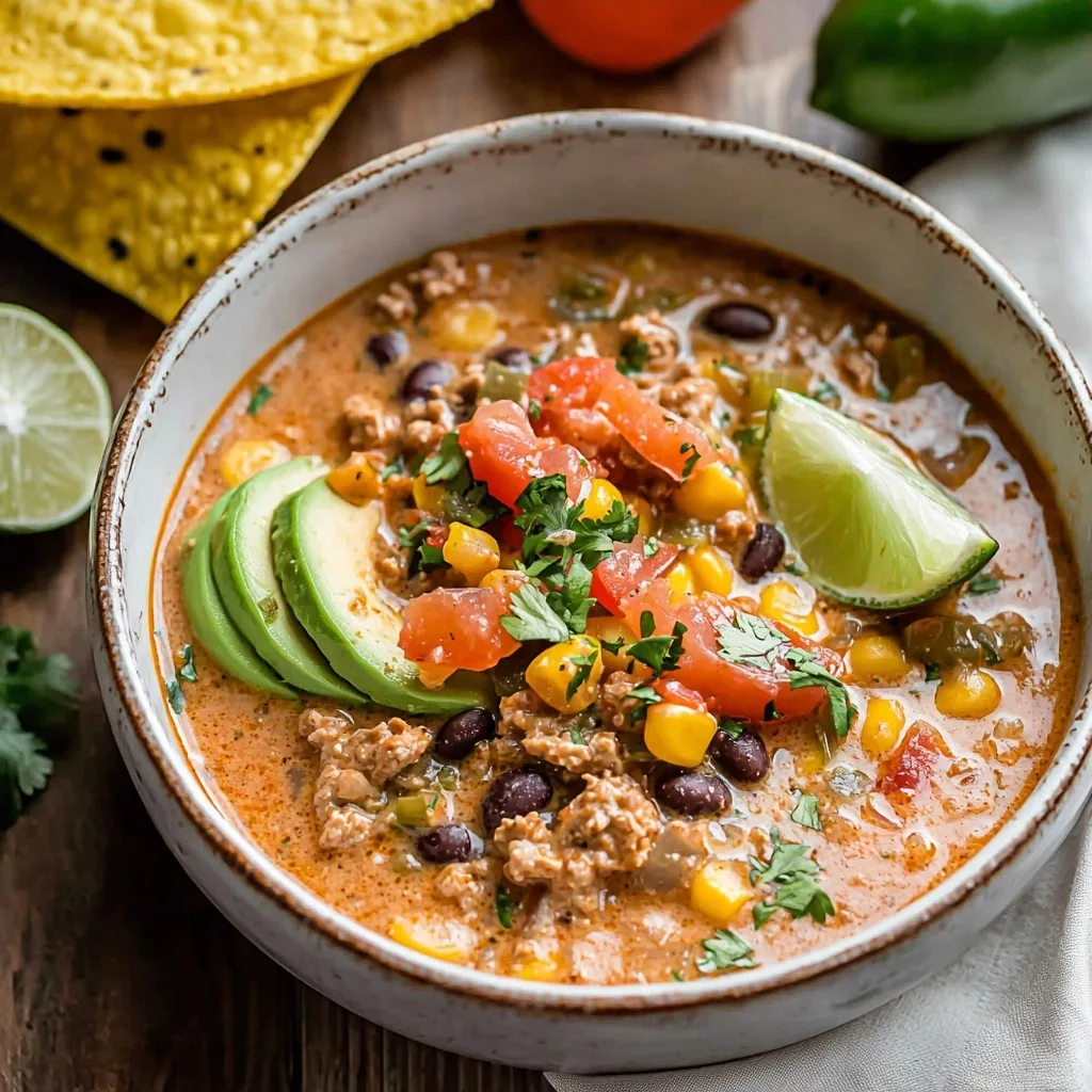 The Best Creamy Taco Soup