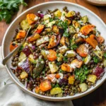 Fall Lentil Salad with Roasted Vegetables (Gluten Free)