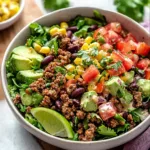 30-Minute Ground Beef Taco Salad Bowls