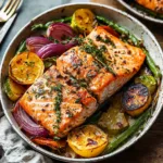 Sheet Pan Baked Salmon with Vegetables