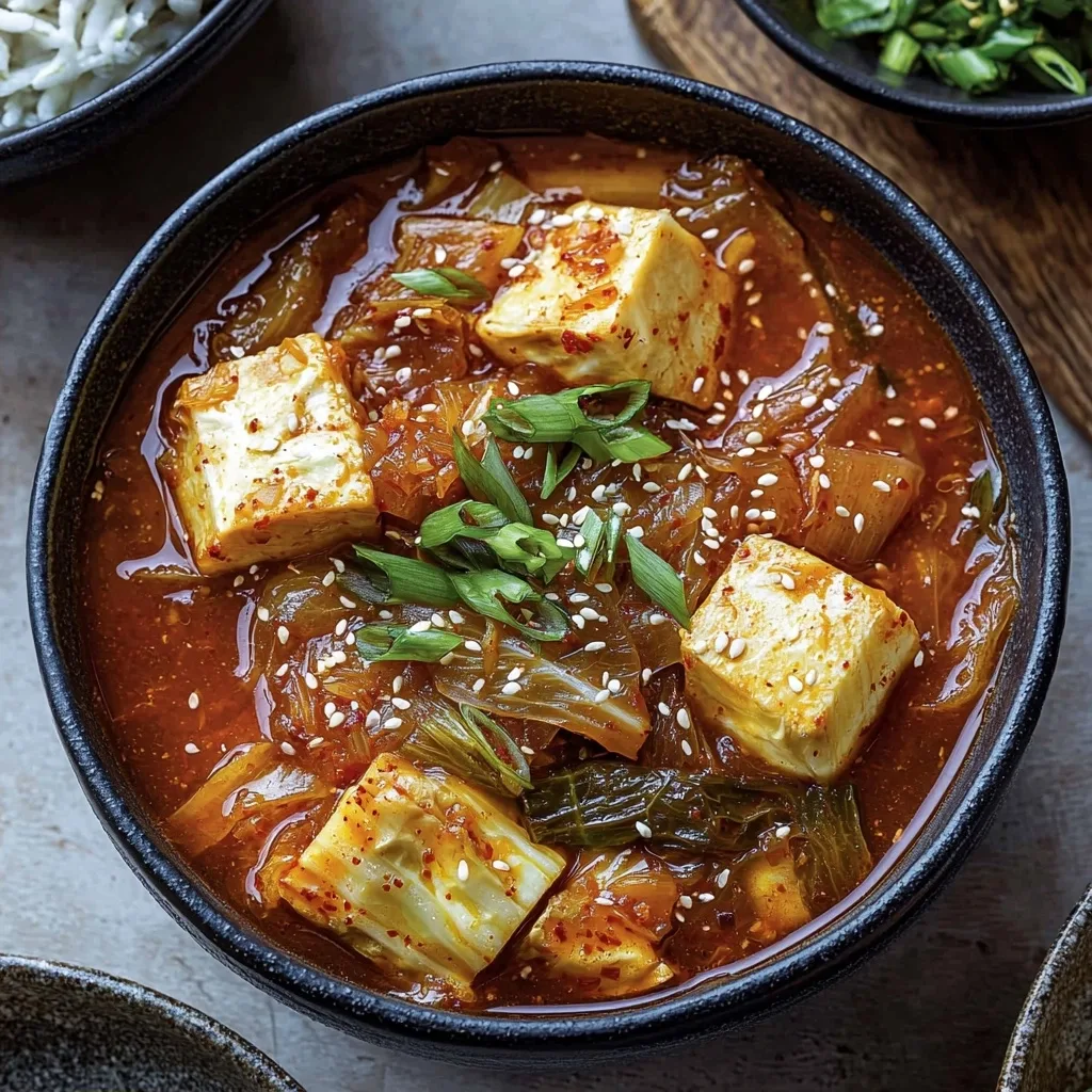Vegetarian Kimchi Jjigae