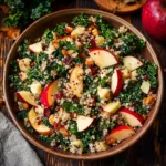 Autumn Kale Apple and Quinoa Salad