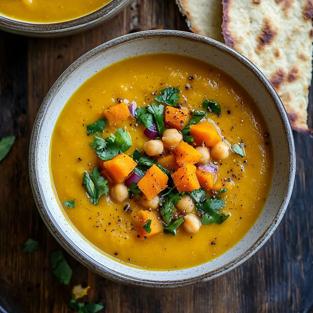 Curried Chickpea Butternut Soup