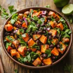 Roasted Sweet Potato and Black Bean Salad