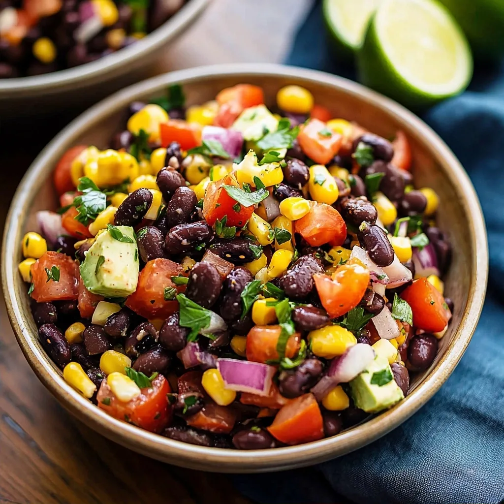 Fresh Black Bean Salad: A Vibrant and Healthy Southwestern Side